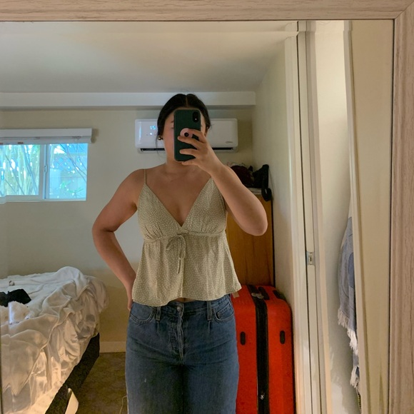 Glassons sage green silky camisole - Picture 7 of 7